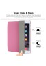 iPad Mini Case, iPad Mini 2 / Mini 3 Case,iPad Mini Smart Case Cover [Synthetic Leather] and Translucent Frosted Back Magnetic Cover with Sleep / Wake Function [Ultra Slim] [Light Weight] for Apple iPad Mini 1/2/3-Pink 